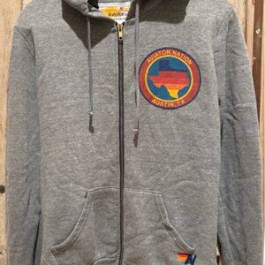 AVIATOR NATION HOODIE - GREY SIZE MEDIUM